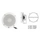 Poly Planar MA1000R VHF Extension Speakers Flush Mount  White